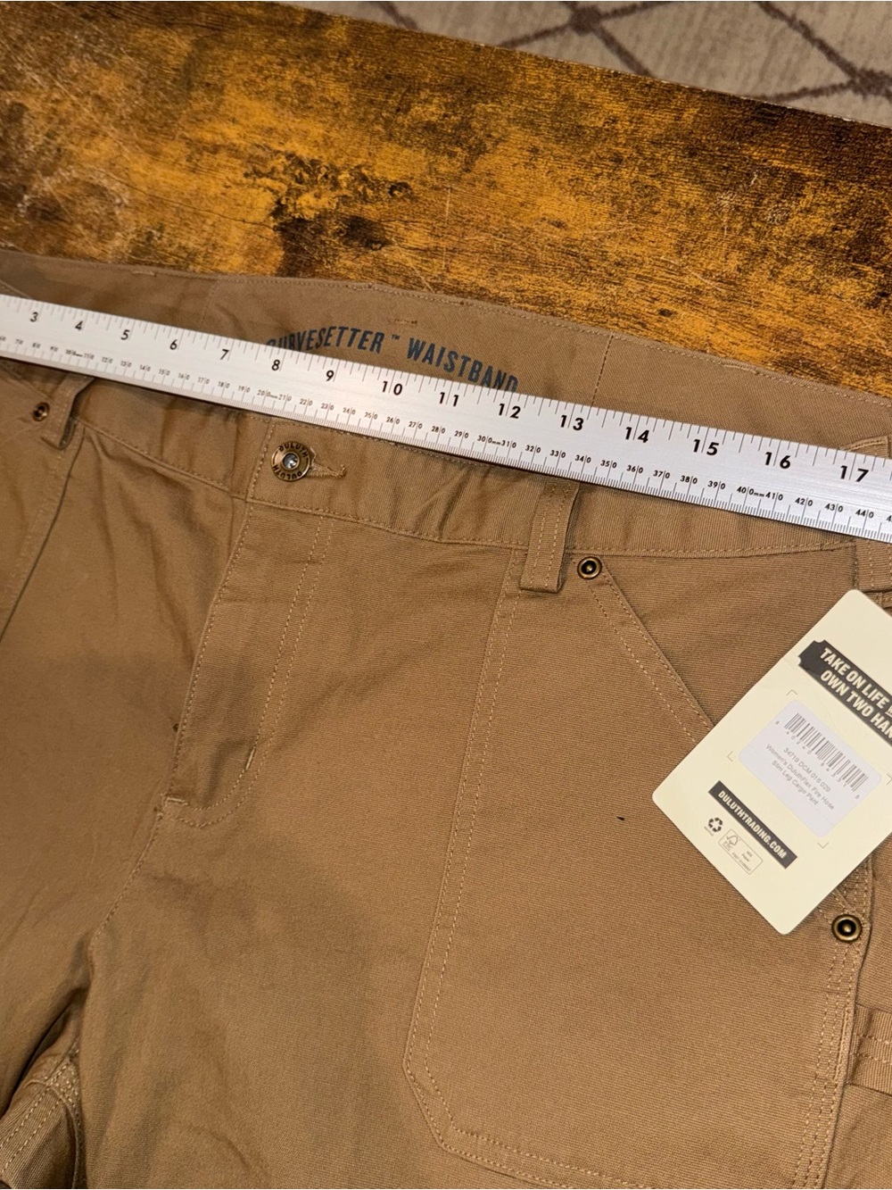 Women's Duluth Flex Fire HoseSlim Leg Cargo Cursetter Pant S 16X 29 (36” Waist) - Picture 6 of 10